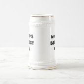 T - Shirt und Geschenke für Opa Black Text weltwei Bierglas (Mittel)