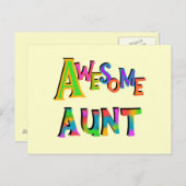 T - Shirt und Geschenke für phantastische Tante Postkarte (Vorne/Hinten)