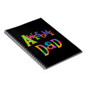 T - Shirt und Geschenke für phantastische Väter Notizblock (Rechte Seite)