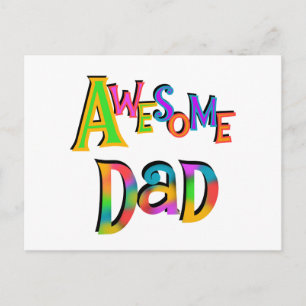 T - Shirt und Geschenke für phantastische Väter Postkarte