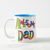 T - Shirt und Geschenke für phantastische Väter Zweifarbige Tasse (Links)