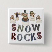 T - Shirt und Geschenke für Schneegesteine Button (Vorderseite)