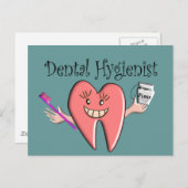 T - Shirt und Geschenke für Zahnhygiene Postkarte (Vorne/Hinten)