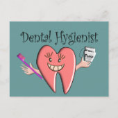 T - Shirt und Geschenke für Zahnhygiene Postkarte (Vorderseite)