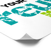 T - Shirt und Geschenke gerecycelt Poster (Ecke)