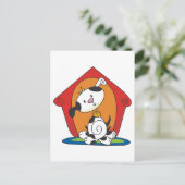 T - Shirt und Geschenke im Hundehaus Postkarte (Stehend Vorderseite)