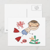 T - Shirt und Geschenke Postkarte (Vorne/Hinten)