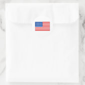 T - Shirt und Geschenke unter der Flagge der Verei Runder Aufkleber (Tasche)