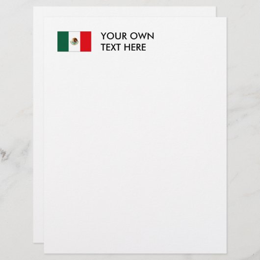 T - Shirt und Geschenke unter mexikanischer Flagge (Vorne/Hinten)