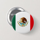 T - Shirt und Geschenke unter mexikanischer Flagge Button (Vorne & Hinten)