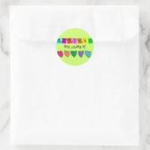 T - Shirt und Geschenke "Vergeltung und Liebe" Runder Aufkleber (Tasche)