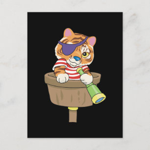 T - Shirt und Geschenke von Cat Pirate Postkarte