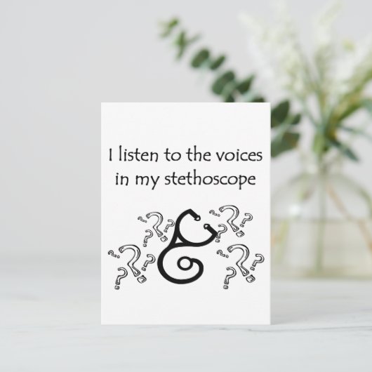 T - Shirt und Geschenke von Funny Doctor oder Nurs Postkarte (Stehend Vorderseite)