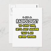 T - Shirt und Geschenke von Funny Radiologist Postkarte (Vorne/Hinten)