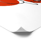 T - Shirt und Geschenke von Herz und Stethoskop Poster (Ecke)