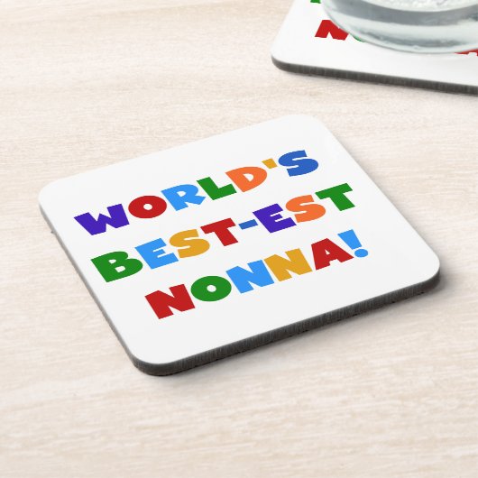 T - Shirt und Geschenke zu den schönsten Nonna-Bri Getränkeuntersetzer (Linke Seite)