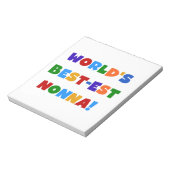 T - Shirt und Geschenke zu den schönsten Nonna-Bri Notizblock (Rotiert)