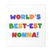 T - Shirt und Geschenke zu den schönsten Nonna-Bri Notizblock (Vorderseite)