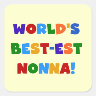 T - Shirt und Geschenke zu den schönsten Nonna-Bri Quadratischer Aufkleber