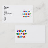 T - Shirt und Geschenke zu den schönsten Nonna-Bri Visitenkarte (Vorne/Hinten)