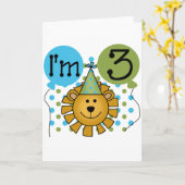 T - Shirt und Geschenke zum 3. Geburtstag Karte (Gelbe Blume)
