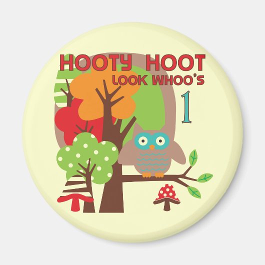 T - Shirt und Geschenke zum ersten Geburtstag Magnet (Vorne)