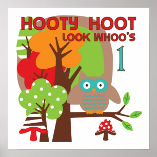 T - Shirt und Geschenke zum ersten Geburtstag Poster