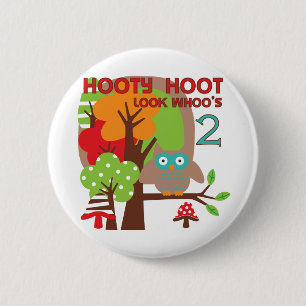 T - Shirt und Geschenke zum zweiten Geburtstag Button