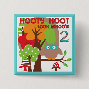 T - Shirt und Geschenke zum zweiten Geburtstag Button