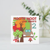 T - Shirt und Geschenke zum zweiten Geburtstag Karte (Stehend Vorderseite)