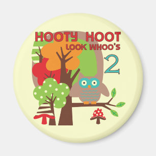 T - Shirt und Geschenke zum zweiten Geburtstag Magnet