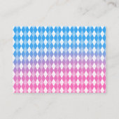 T-Shirt Up Blue oder Pink Golf Gender Offenlegung Begleitkarte (Rückseite)