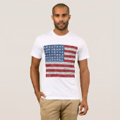 T - Shirt - US-Flag Hand bemalt (Vorne ganz)