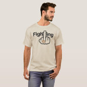 T - Shirt V-Neck-Kämpfe Dreh (Vorne ganz)