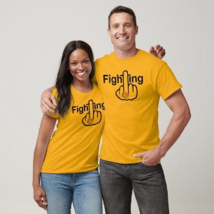 T - Shirt V-Neck-Kämpfe Dreh