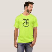 T - Shirt V-Neck Krieg ist schrecklich (Vorne ganz)
