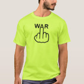 T - Shirt V-Neck Krieg ist schrecklich (Vorderseite)