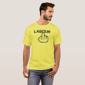T - Shirt V-Neck Labour Gedreht (Vorne ganz)