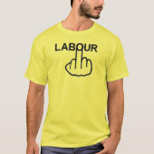 T - Shirt V-Neck Labour Gedreht (Vorderseite)