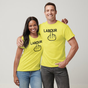 T - Shirt V-Neck Labour Gedreht