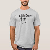 T - Shirt V-Neck Lib Dem Dreh (Vorderseite)