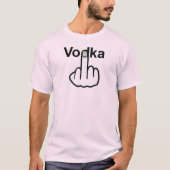 T - Shirt V-Neck Vodka Gedreht (Vorderseite)