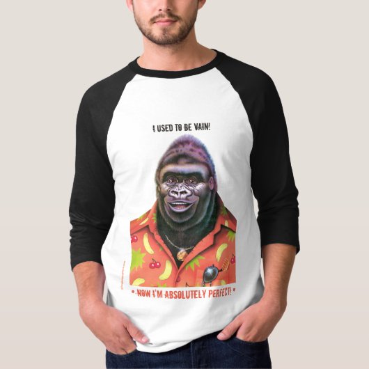 T Shirt Vain Gorilla Design. (Vorderseite)