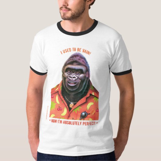T Shirt Vain Gorilla Design. (Vorderseite)