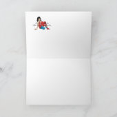 T-SHIRT Valentine Sims Feiertagskarte (Innenseite)