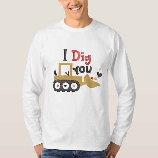 T - Shirt "Valentinstag "I Dig You" (Vorderseite)