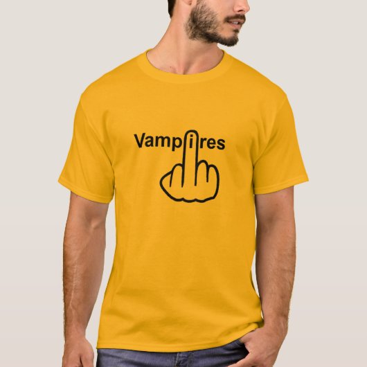 T - Shirt Vampires Gedreht (Vorderseite)
