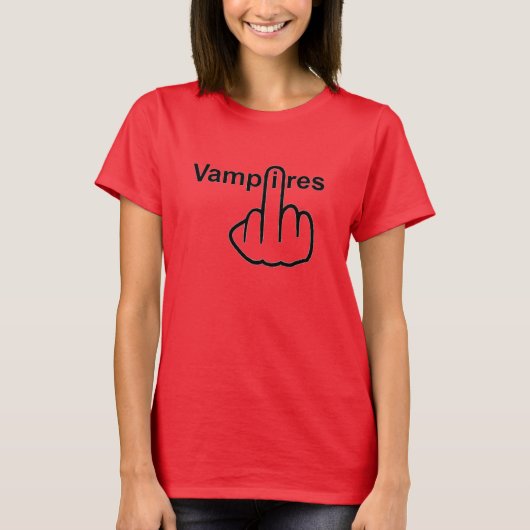 T - Shirt Vampires Gedreht (Vorderseite)