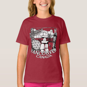 T-Shirt Vancouver Souvenir für Kinder Vancouver-Sh