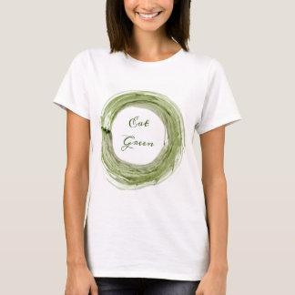 T - Shirt vegan Essen Grüner Slogan